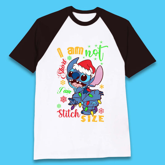 Stitch Size Christmas Baseball T-Shirt