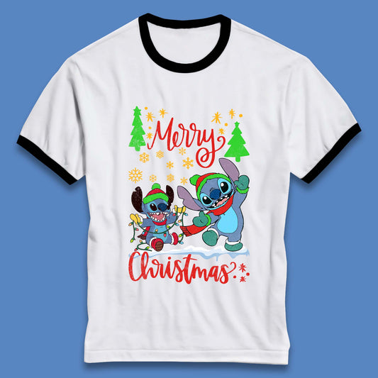 Stitch Squad Christmas Ringer T-Shirt