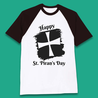 Saint Piran's Day Baseball T-Shirt