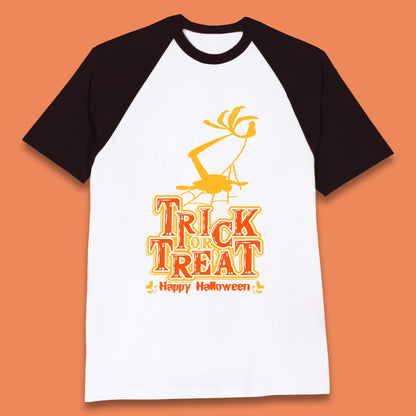 Happy Halloween Trick Or Treat Horror Scary Spooky Season Baseball T Shirt