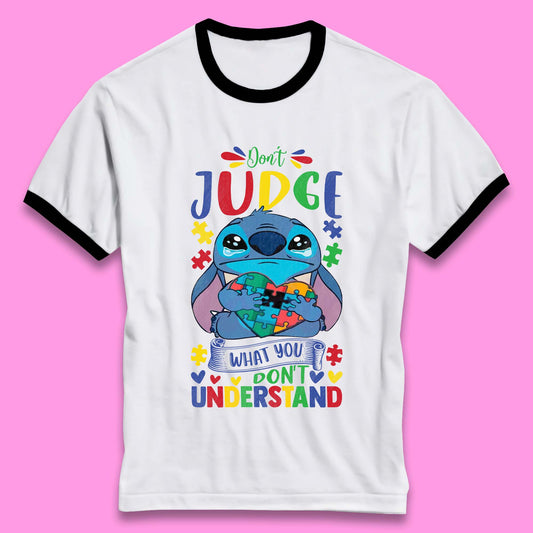 Autism Disney Stitch Ringer T-Shirt