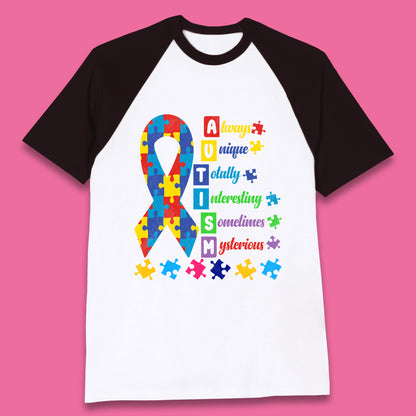 Autism Always Unique Baseball T-Shirt