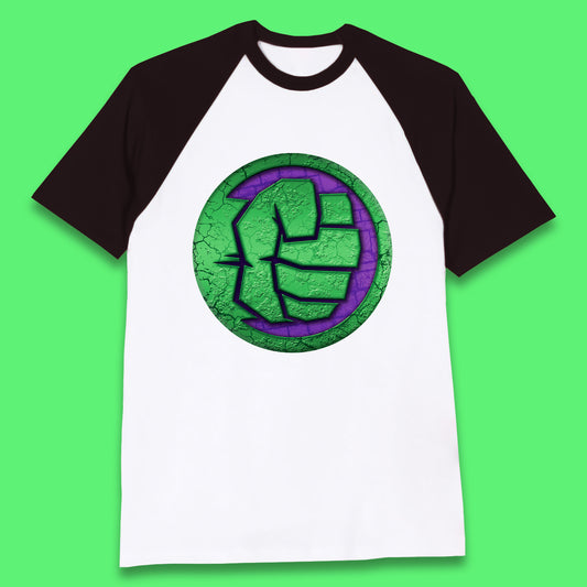 Marvels Avengers The Incredible Hulk Smash Fist Circle Logo Hulk Giant Man Hulk Superhero Movies Baseball T Shirt