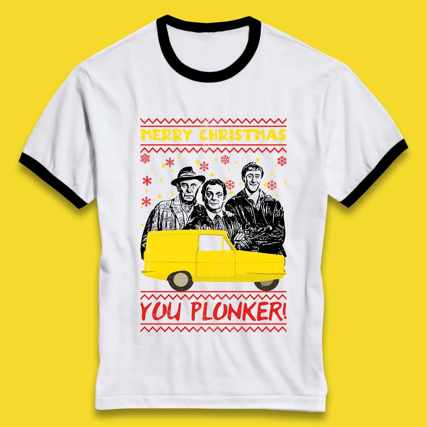 Merry Christmas You Plunker Ringer T-Shirt