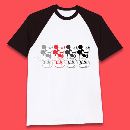 Disney Mickey Mouse Minnie Mouse Face Cartoon Character Disneyland Vacation Trip Disney World Baseball T Shirt