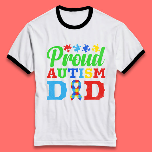 Proud Autism Dad Ringer T-Shirt