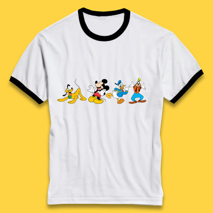 Mickey And Friends Mickey Mouse Daisy Duck Pluto Goofy Donald Duck Disney Group Disney Best Friends Ringer T Shirt