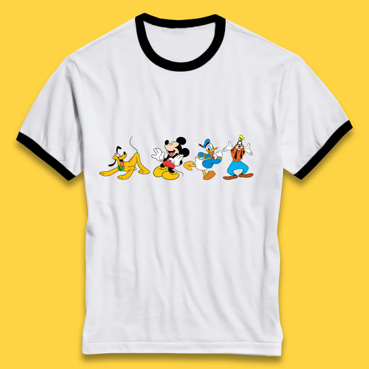 Mickey And Friends Mickey Mouse Daisy Duck Pluto Goofy Donald Duck Disney Group Disney Best Friends Ringer T Shirt