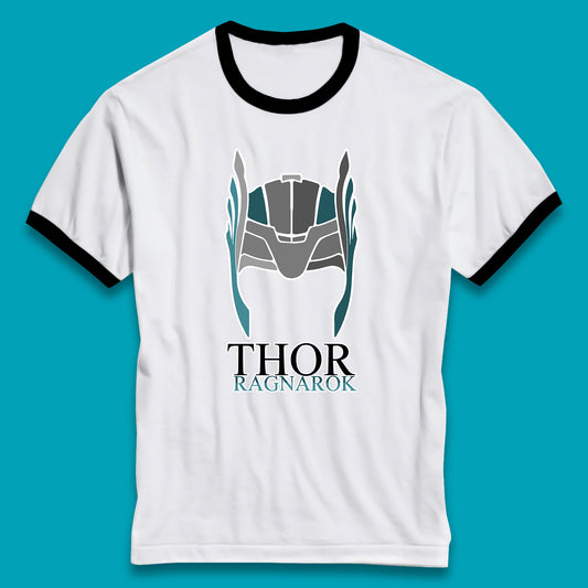 Thor Ragnarok Marvel Avenger Thor Helmet Superhero Movie Character Thor Helmet Ragnarok Ringer T Shirt