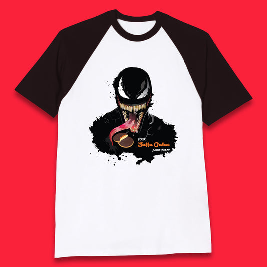 Venom Your Jaffa Cakes Look Tasty Marvel Avengers Venom Face Marvel Comics Movie Character Baseball T Shirt