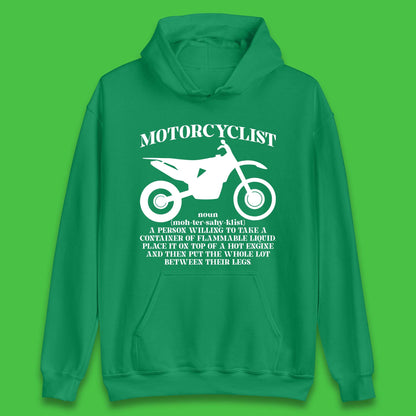 Motorcyclist Definition Unisex Hoodie