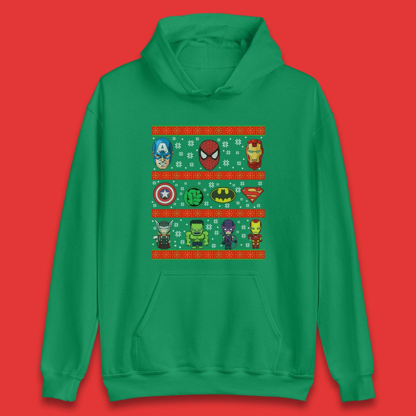 Avengers Superhero Christmas Unisex Hoodie