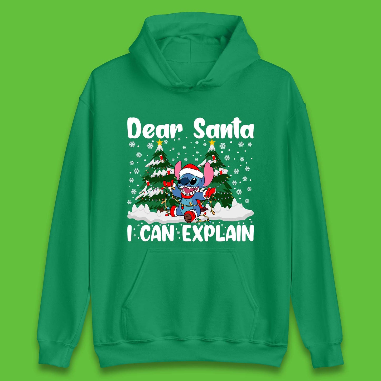 Santa Stitch Christmas Unisex Hoodie