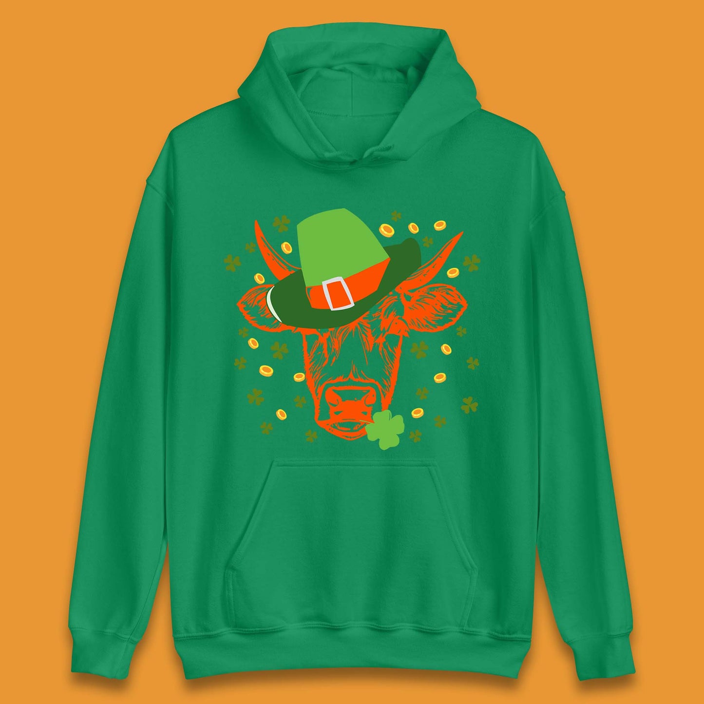 St Patrick's Cow Unisex Hoodie