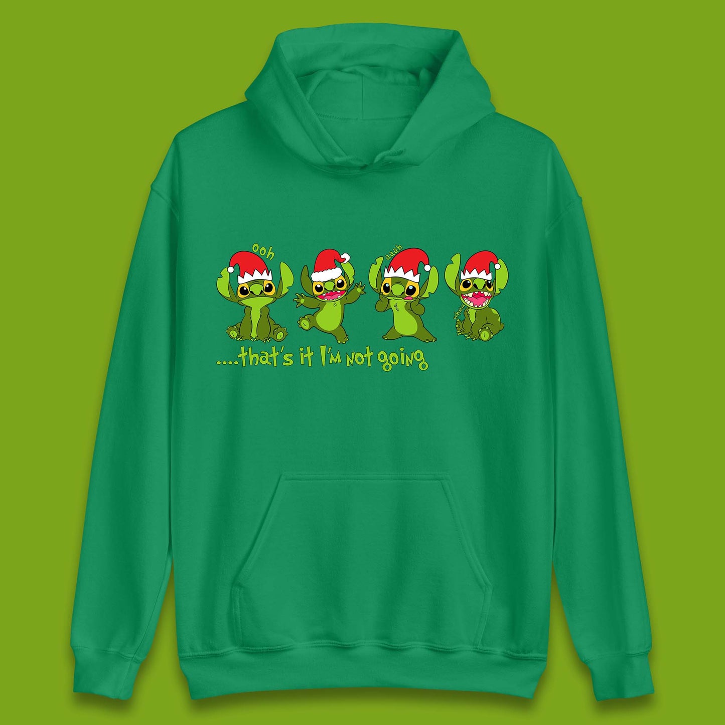 Grinch Stitch Christmas Unisex Hoodie