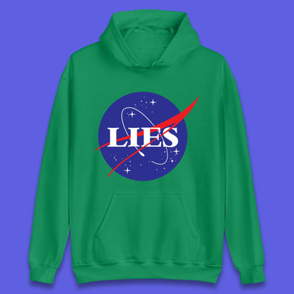 NASA Lies Logo Parody Unisex Hoodie