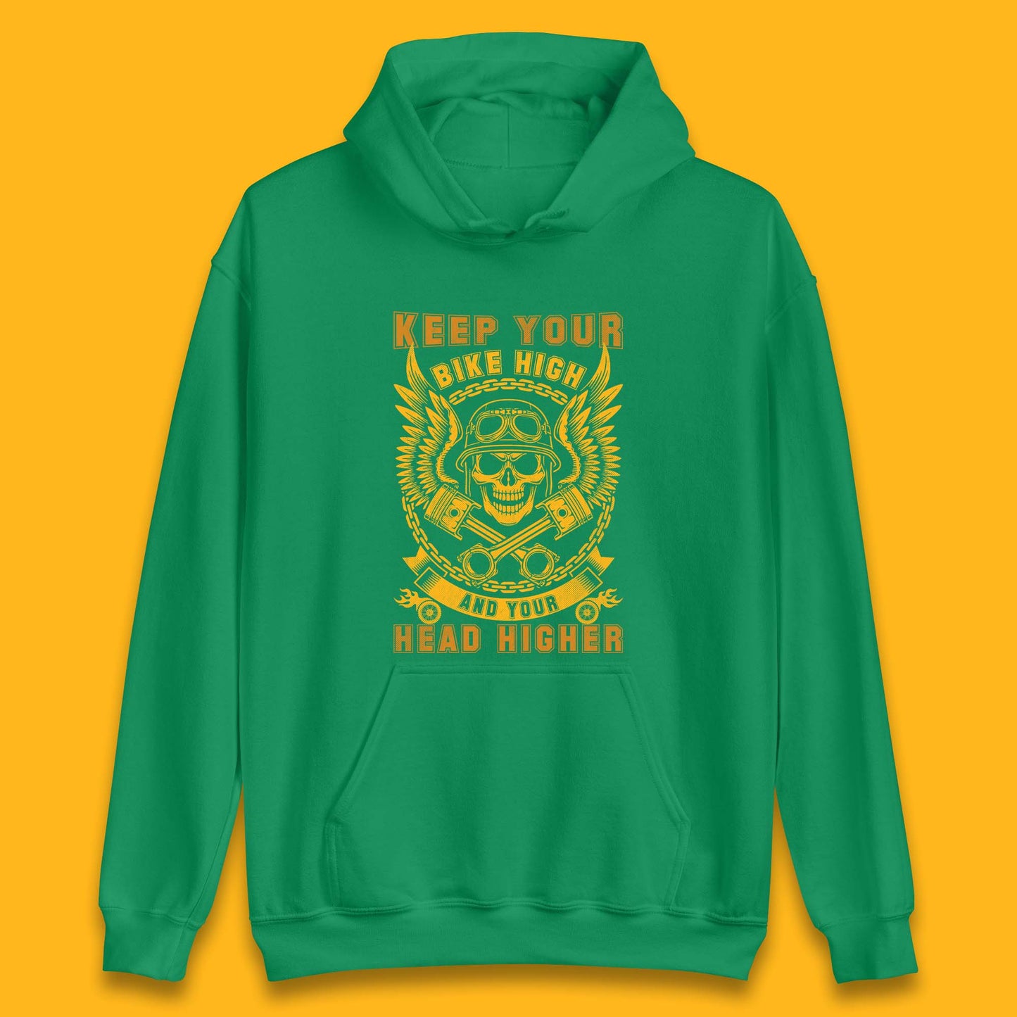 Keep Your Bike High Unisex Hoodie