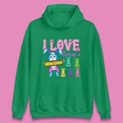 Personalised I Love Being A Grandma Unisex Hoodie