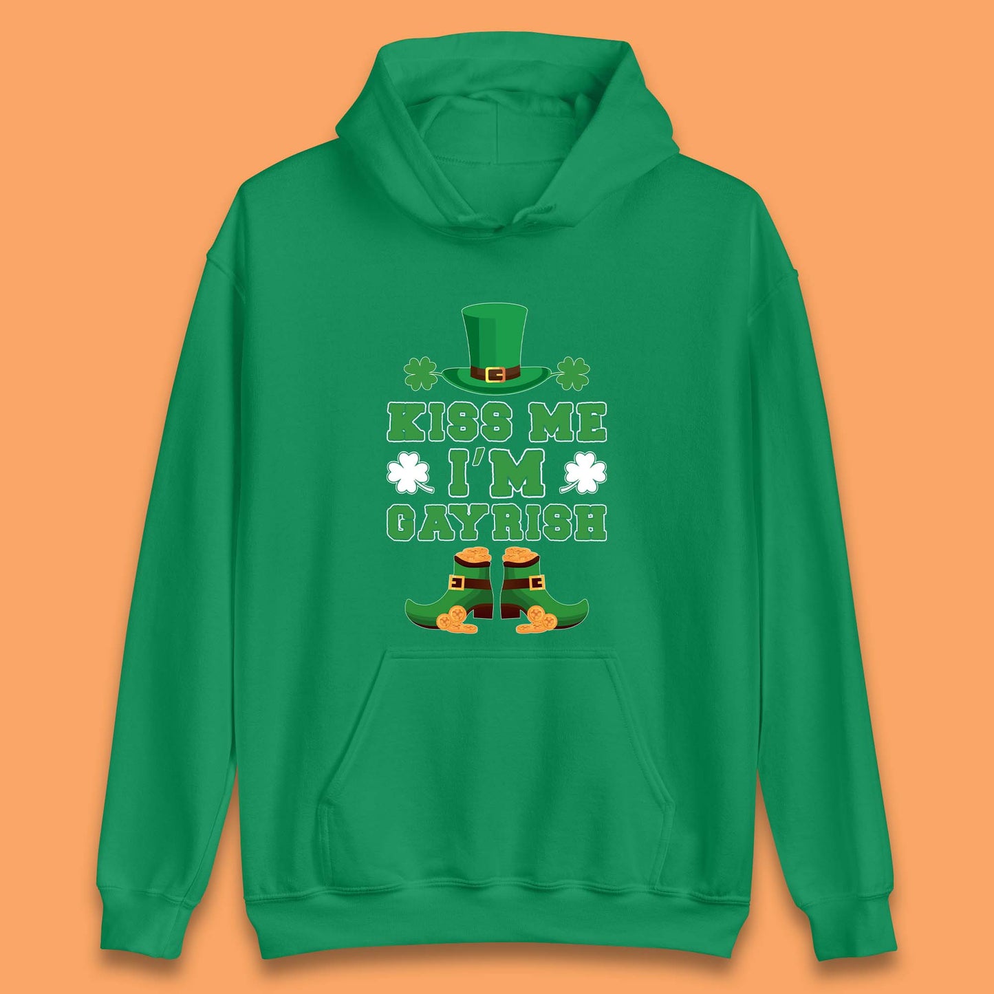 Kiss Me I'm Gayrish Unisex Hoodie