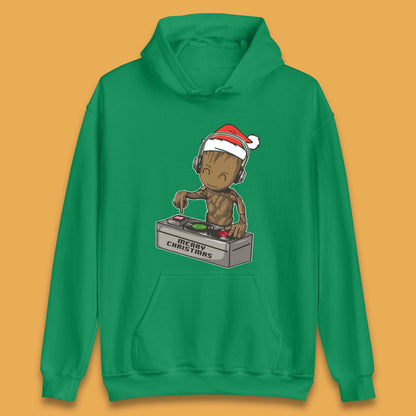 Baby Groot DJ Christmas Unisex Hoodie