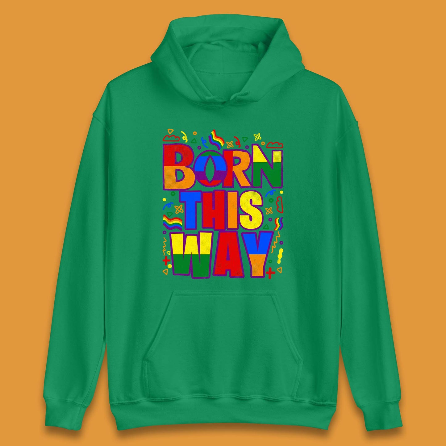 Lgbt Born This Way Unisex Hoodie