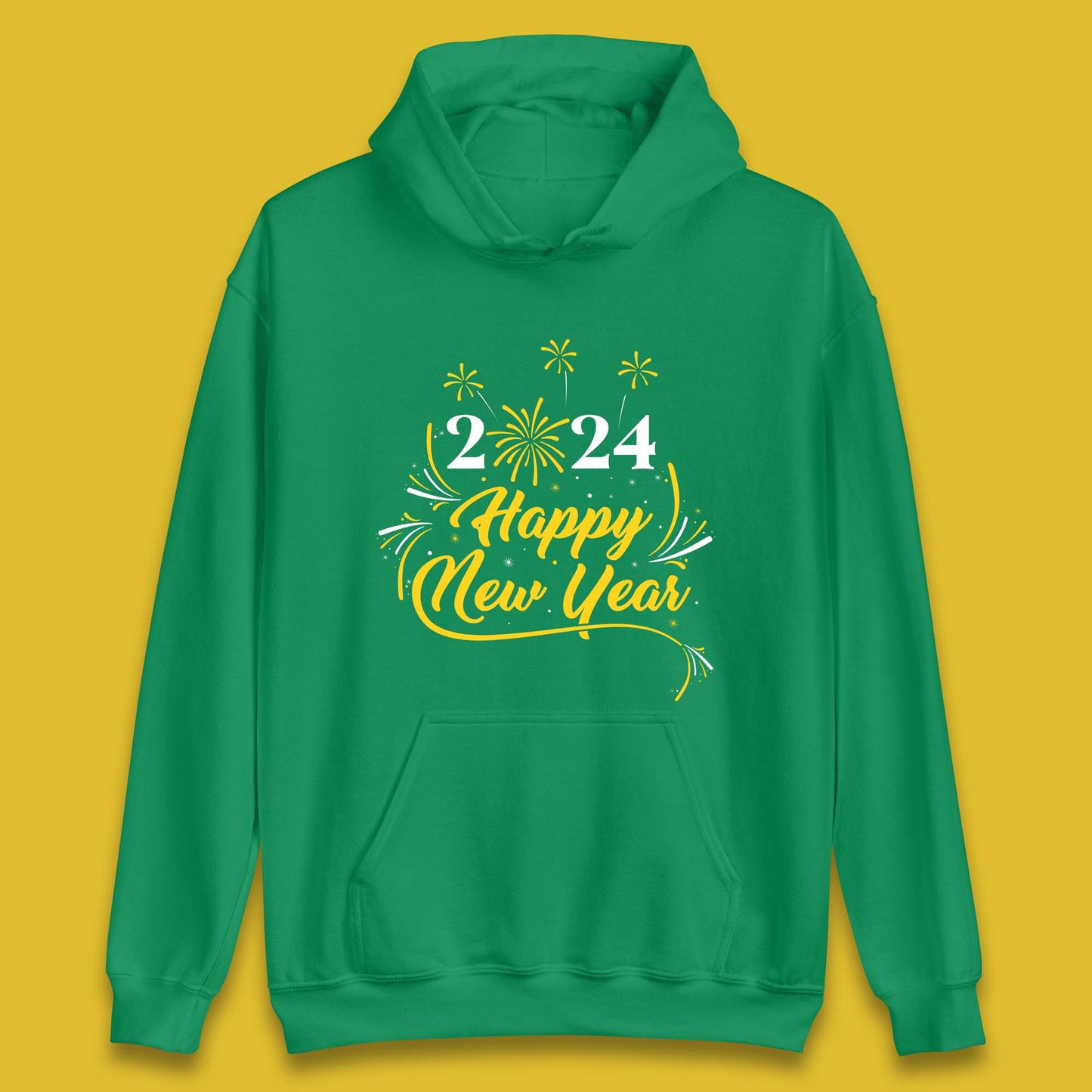 2024 Happy New Year Fireworks Unisex Hoodie