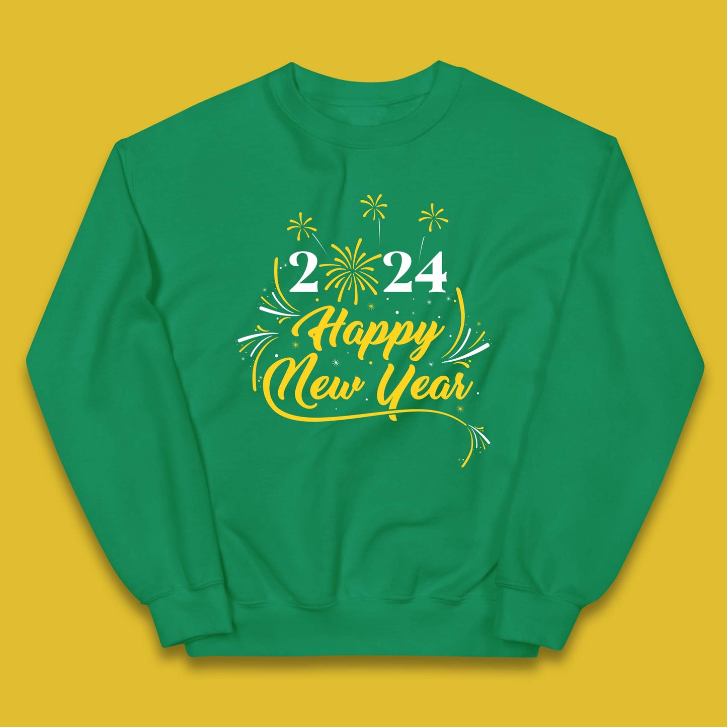 2024 Happy New Year Fireworks Kids Jumper