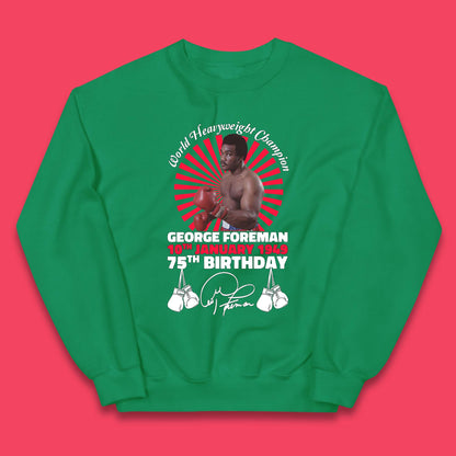 George Foreman 75th Birthday Kids Jumper