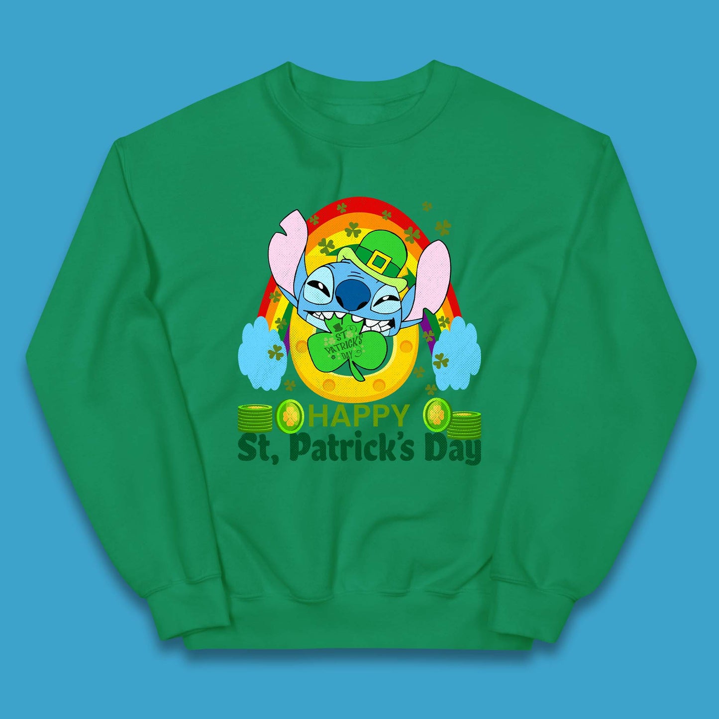 St. Patrick's Day Stitch Kids Jumper