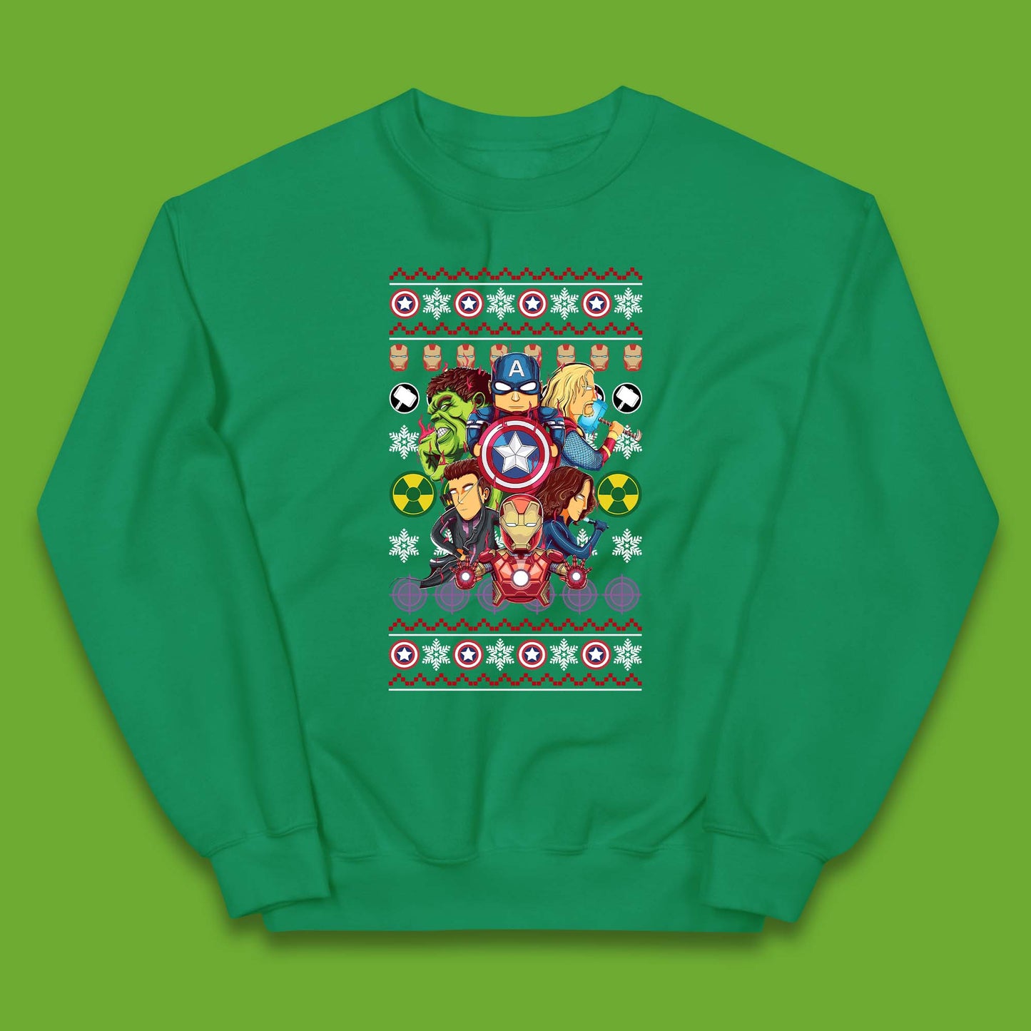 Christmas Avengers Superheroes Kids Jumper