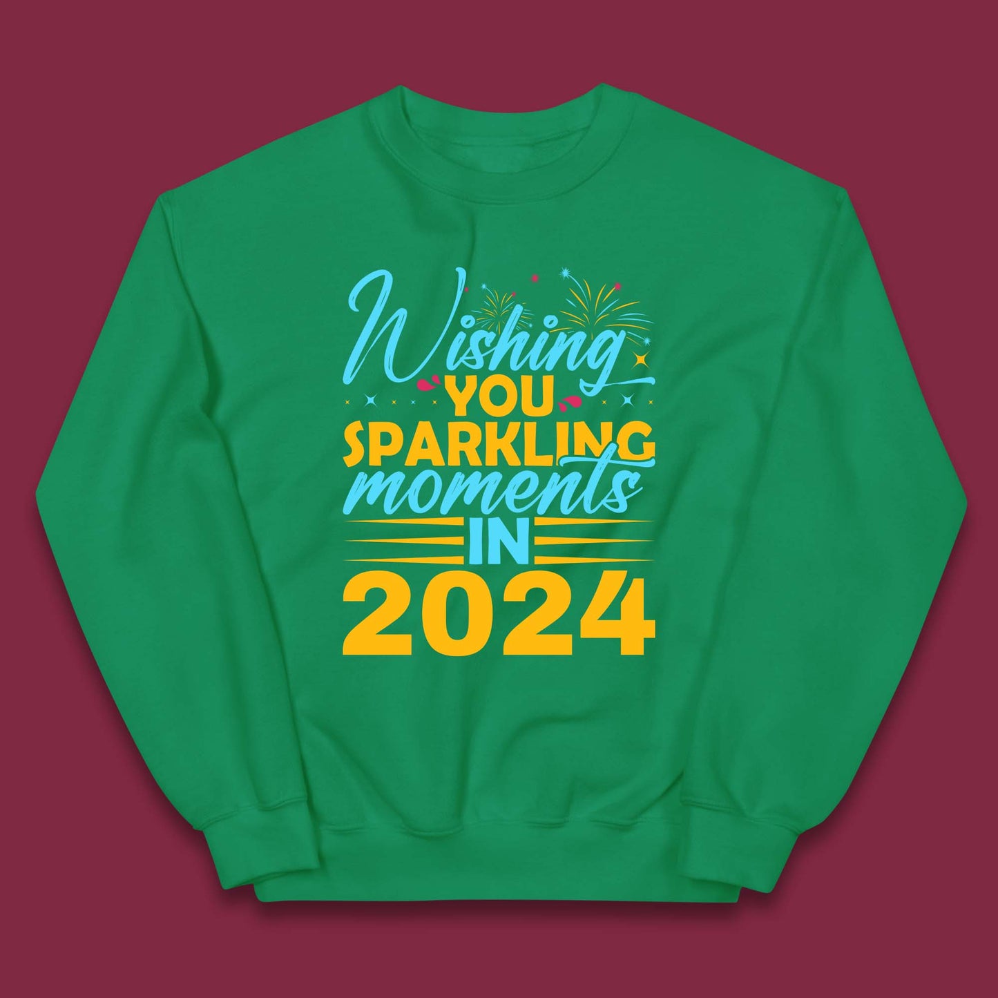 Wishing You Sparkling Moments in 2024 Kids Jumper