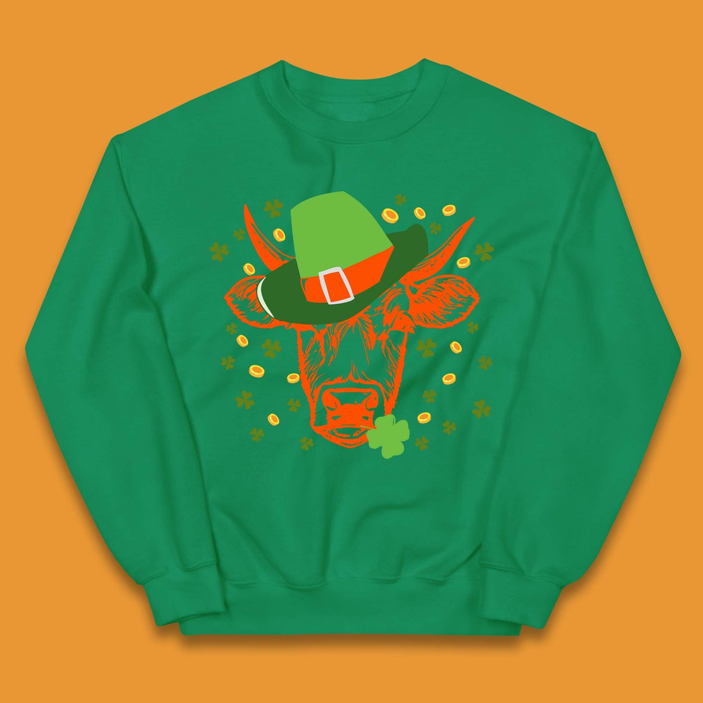 St Patrick's Cow Kids Jumper