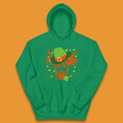 St Patrick's Cow Kids Hoodie