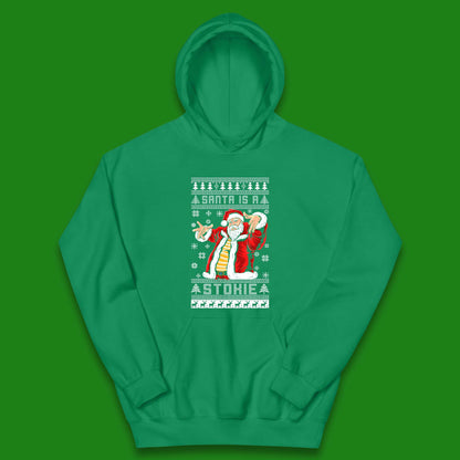 Santa is A Stokie Christmas Kids Hoodie