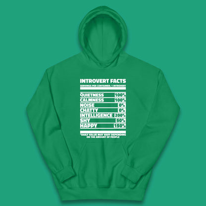 Introvert Facts Kids Hoodie