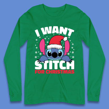 I Want Sticth For Christmas Long Sleeve T-Shirt