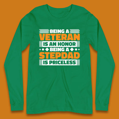 Veteran Stepdad Long Sleeve T-Shirt