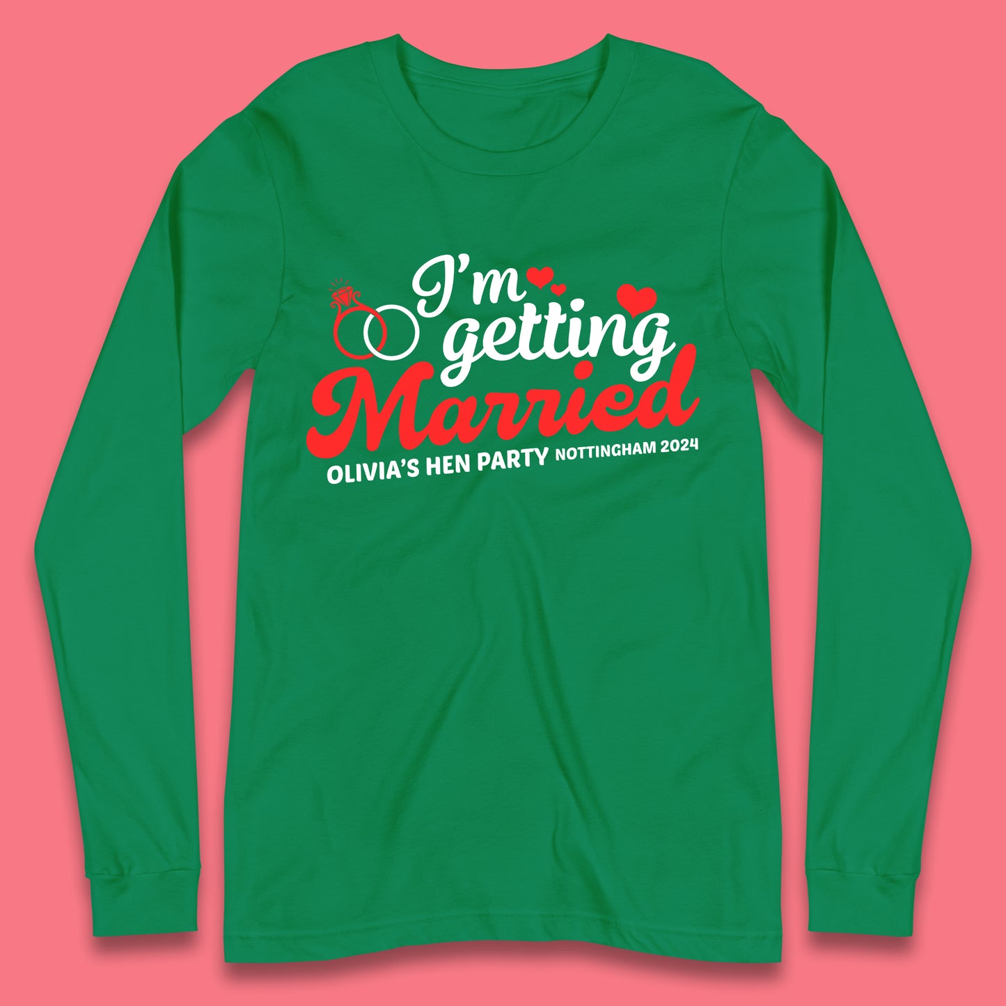 Custom Hen Do Party Long Sleeve T-Shirt