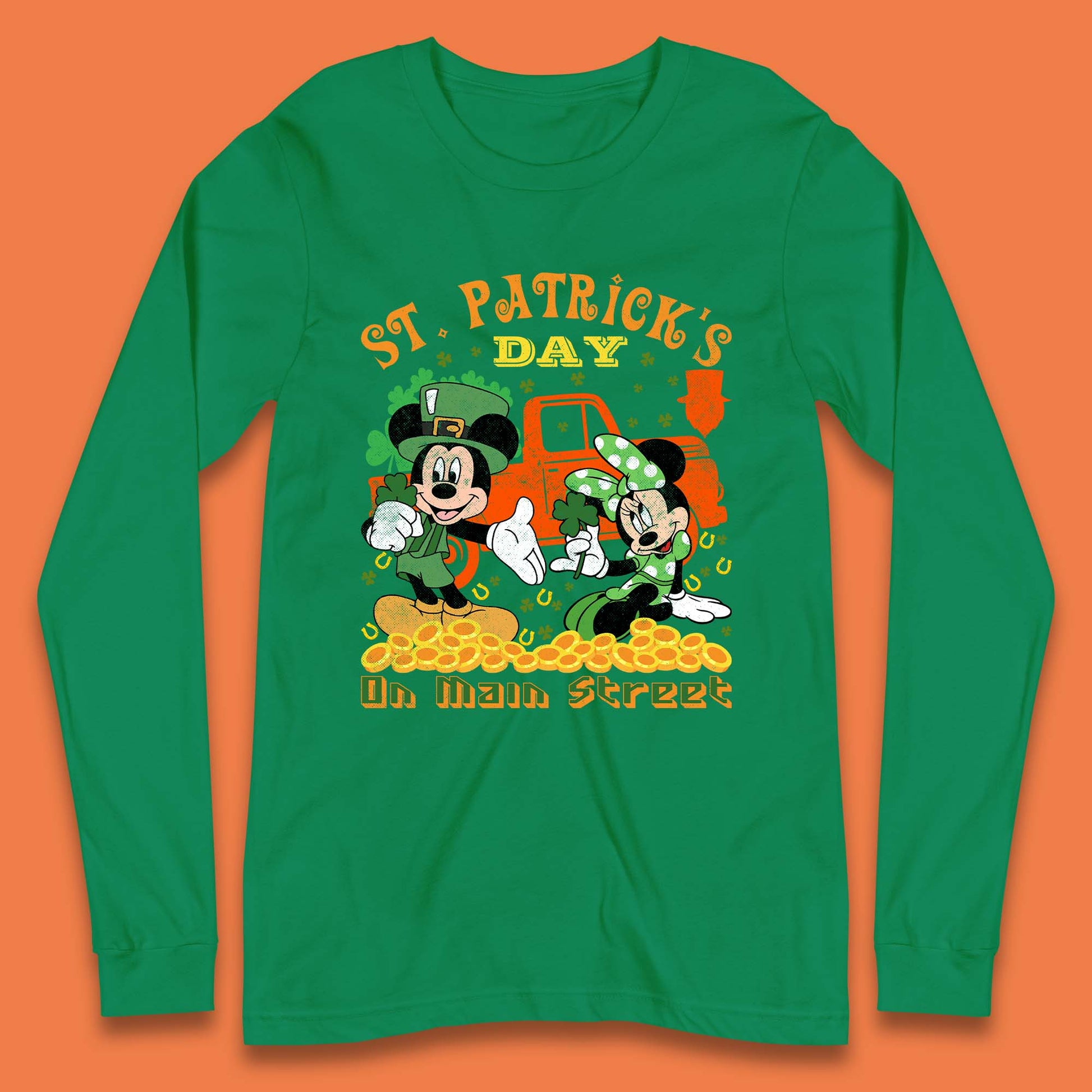 Long Sleeve Disney St Patricks Day T Shirt