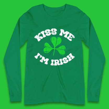 Kiss Me I'm Irish St. Patrick's Day Long Sleeve T-Shirt