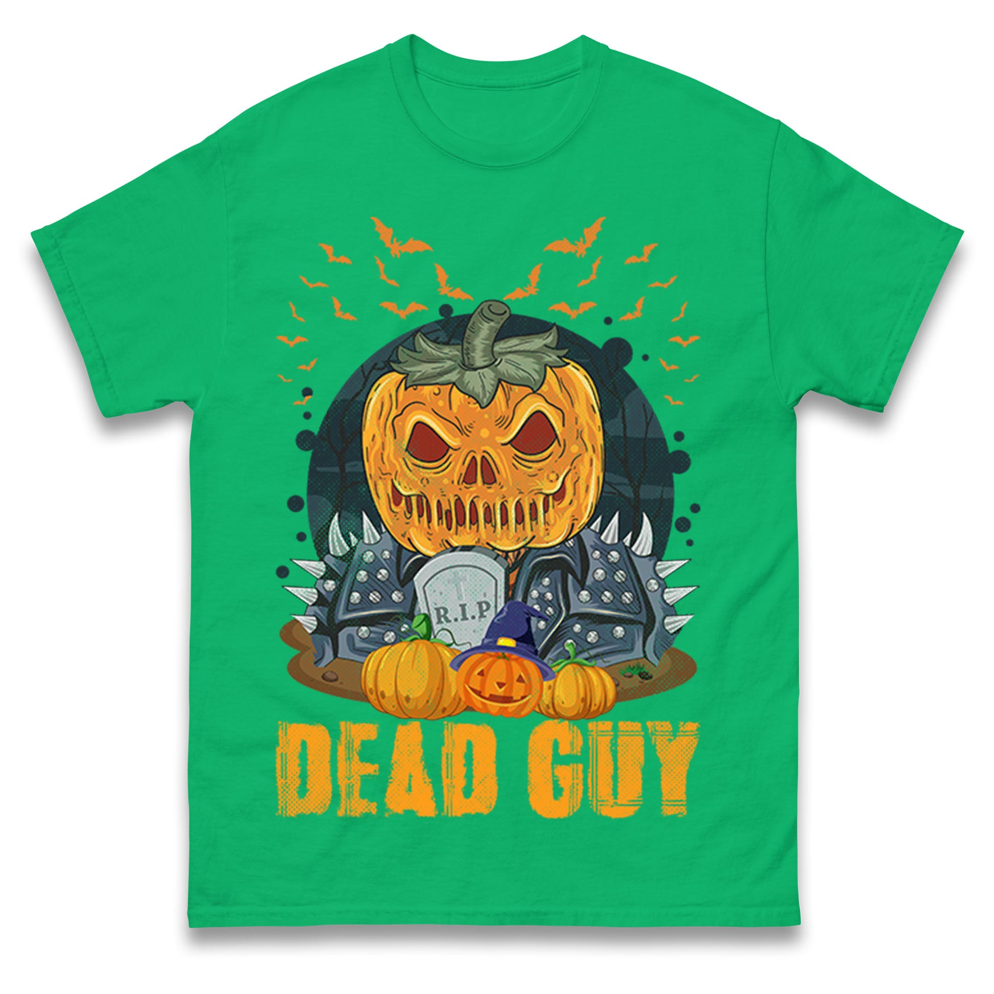 Scary Pumpkin Dead Guy T Shirts
