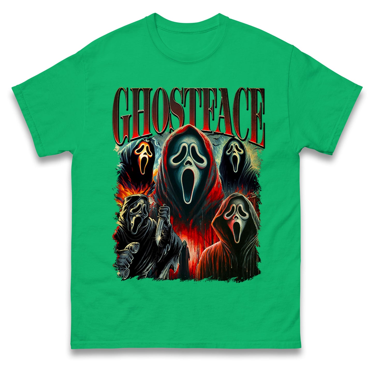 Ghost Face Halloween Bootleg T Shirt