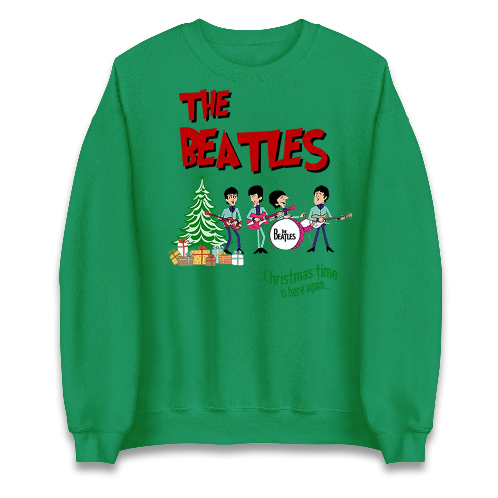 beatles christmas sweatshirt