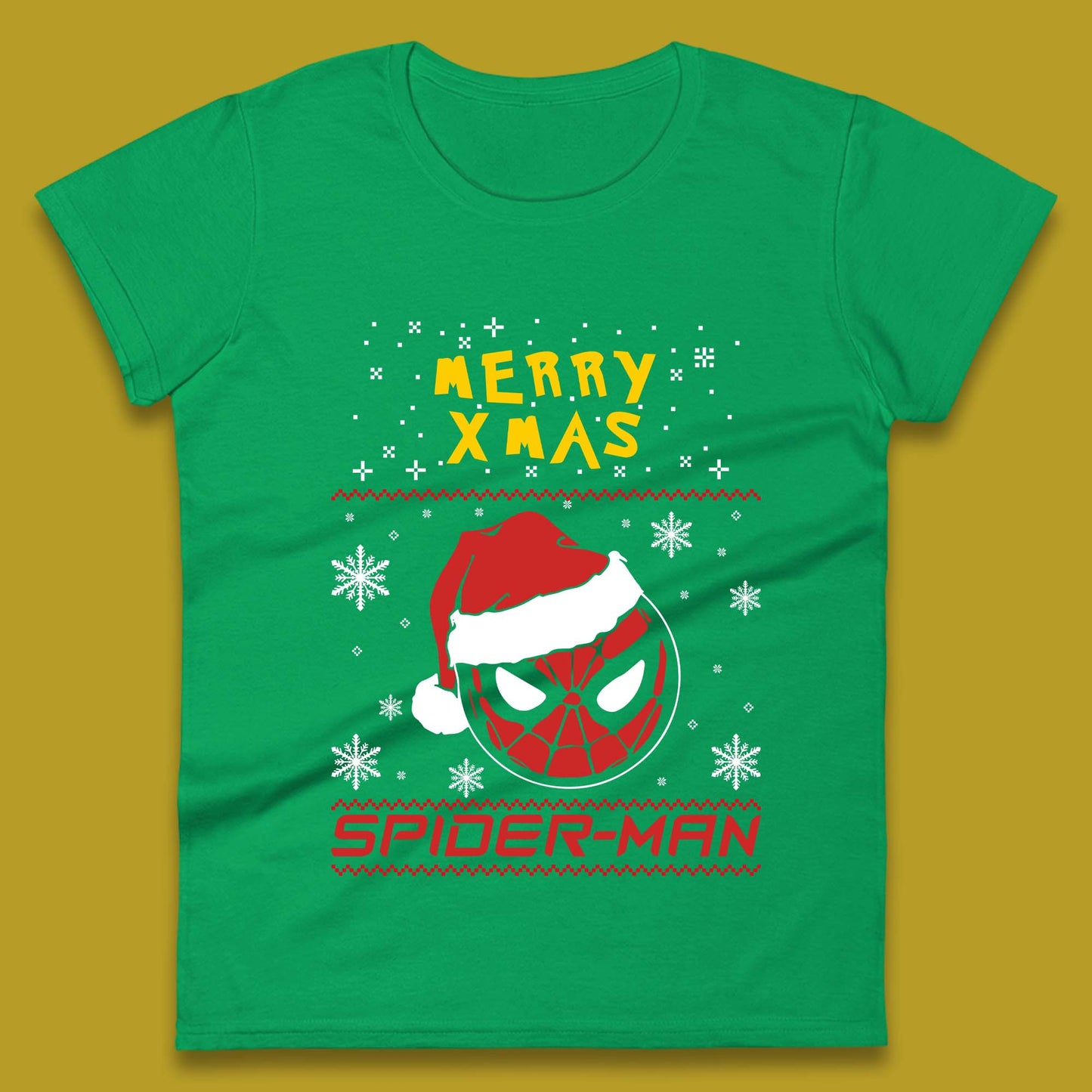 Merry Xmas Spider-Man Womens T-Shirt