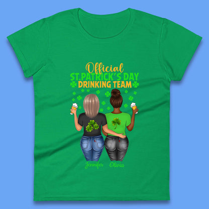 Personalised St. Patrick's Day Drinking Team Womens T-Shirt