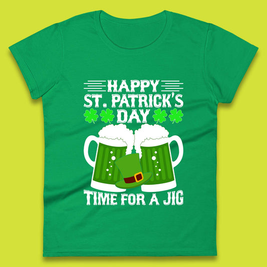 St. Patrick's Day Time For A Jig Womens T-Shirt