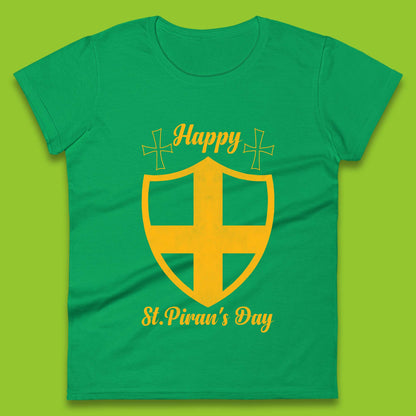 Happy St. Piran's Day Womens T-Shirt