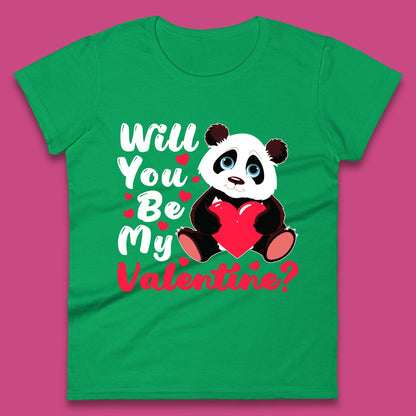 Panda Valentine Womens T-Shirt