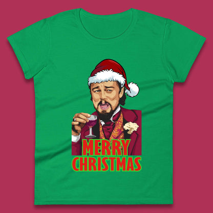 Leonardo DiCaprio Christmas Womens T-Shirt