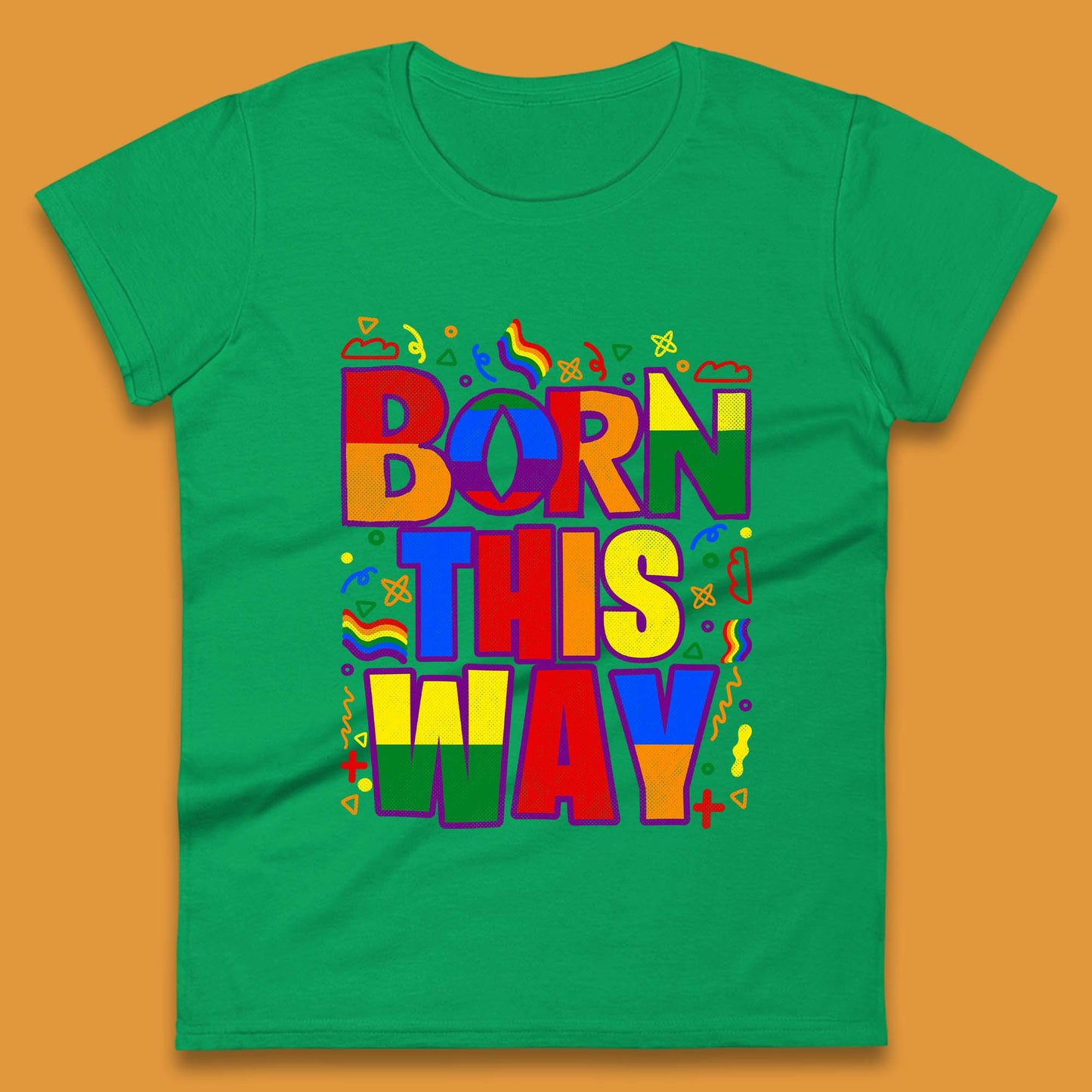 Lgbt Born This Way Womens T-Shirt